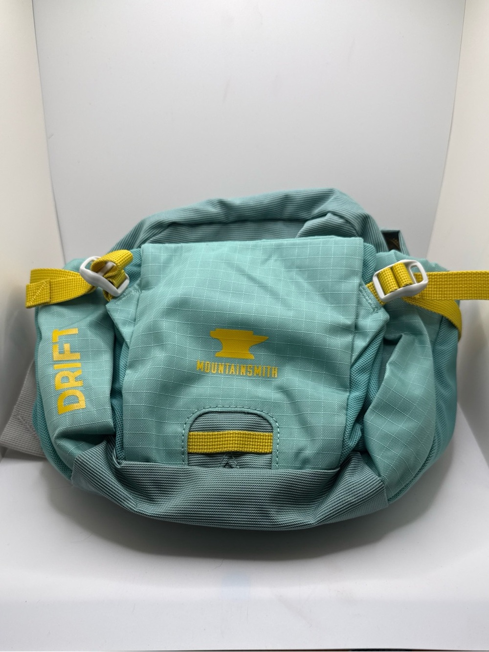 Mountainsmith Drift Lumber Hip Pack in Aqua with Yellow Accents